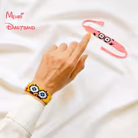 دستبند طرح باب اسفنجی دستبافت