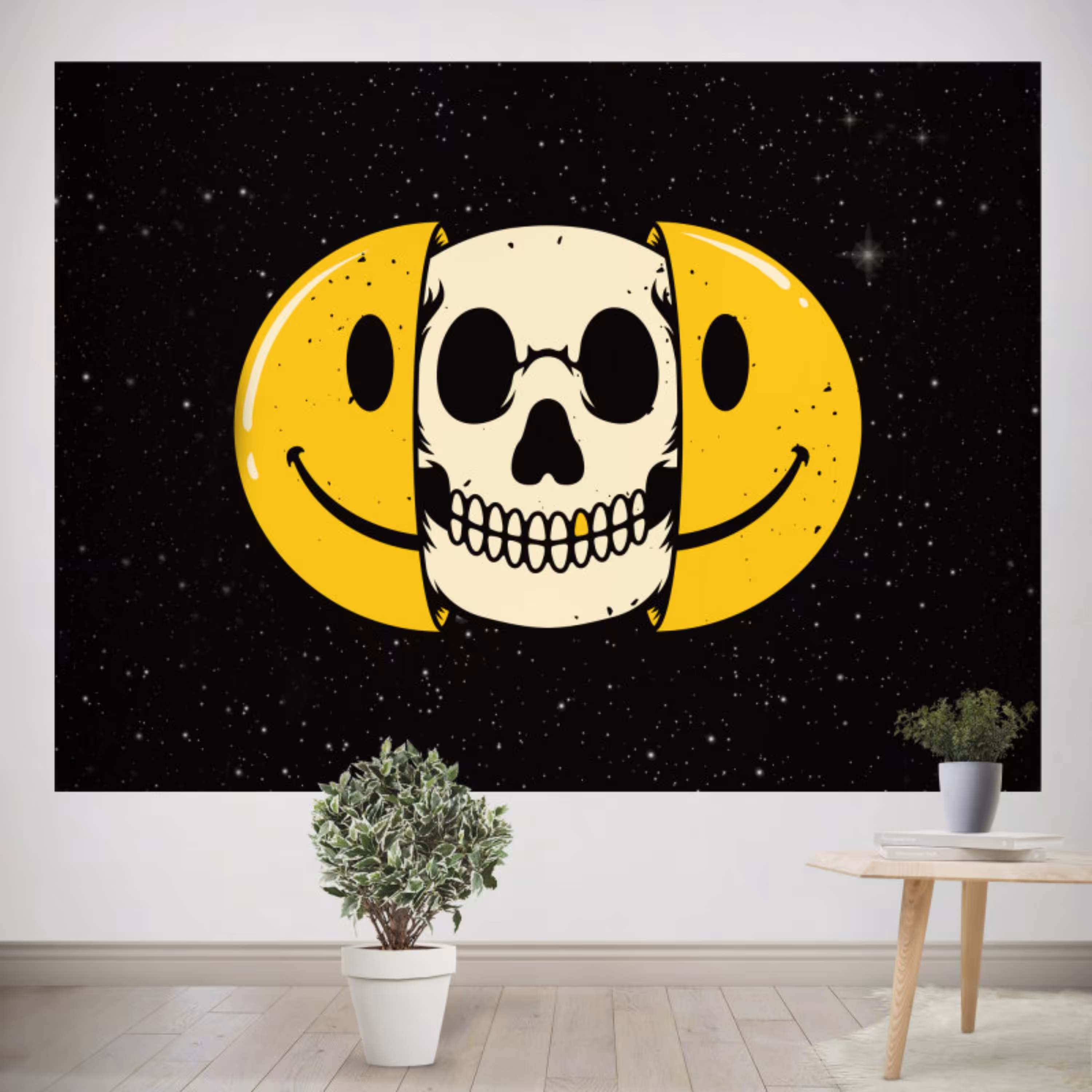 پوستر پارچه ای طرح تپستری ماه و خورشید کد 043