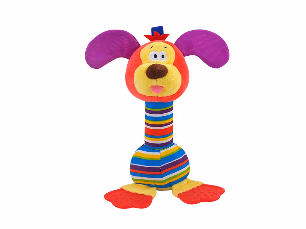 جغجغه دندان گیر دار نوزادی طرح حیوانات هپی مانکی happy monkey
