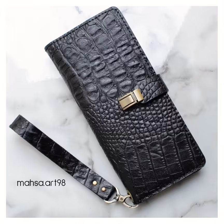 کیف دسته چک چرم