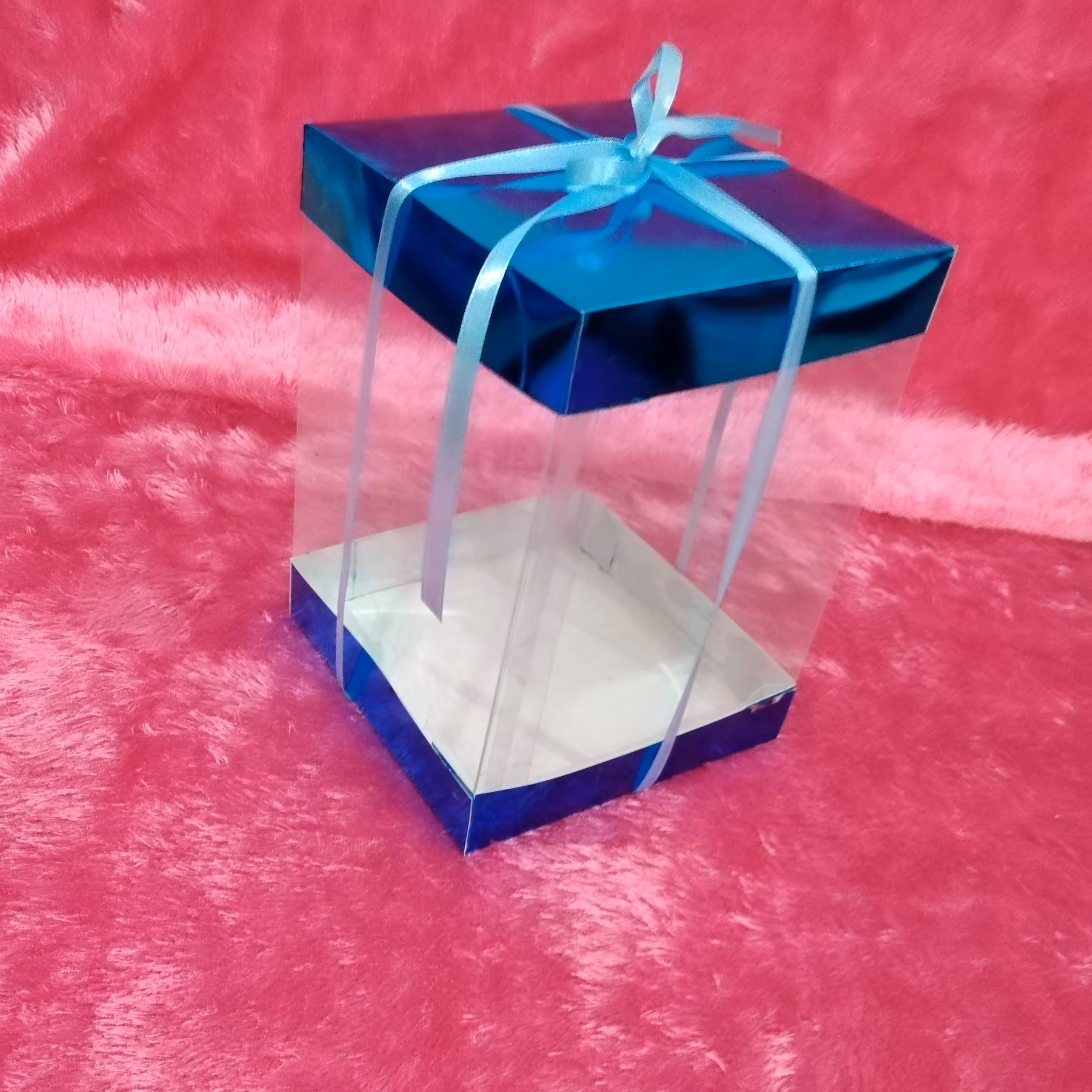 جعبه مستطیل بدنه طلق درب مقوایی