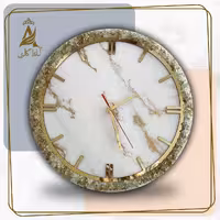 گالری آماندا ساعت دیواری رزینی قطر 35 طرح آفتاب با قابلیت تغییر رنگ