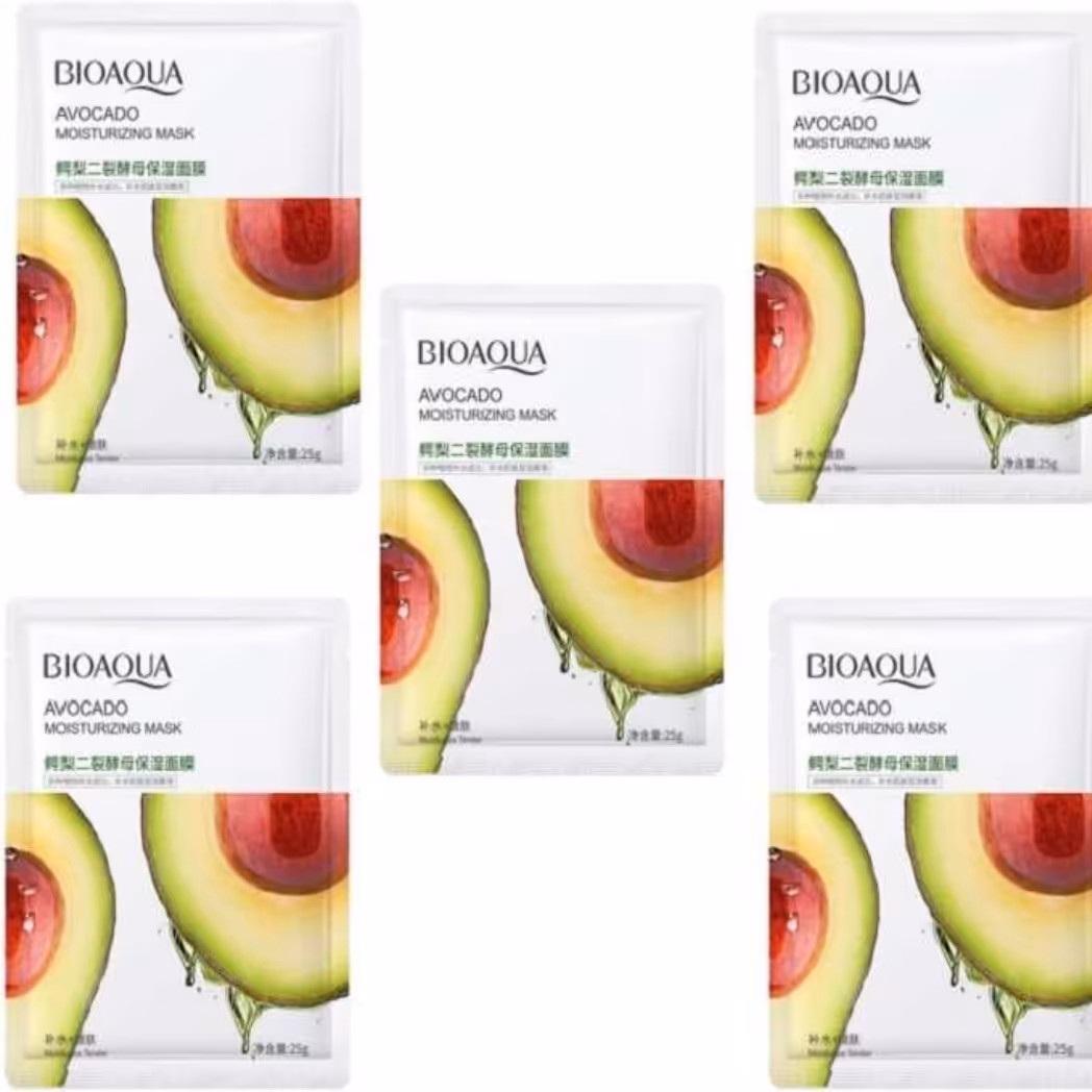 ماسک صورت ورقه ای آواکادو بایوآکوا بسته 5 عددی
