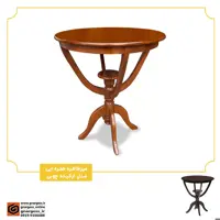 میز خاطره خمره ایی ارکیده چوبی سایز 70 سانت(هزینه ارسال پس کرایه)