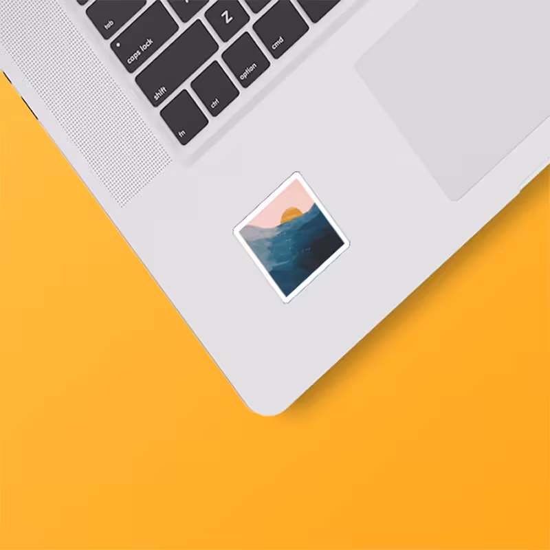 استکیر(برچسب) لپتاپ-طرح دریا-کد12-سفارشی