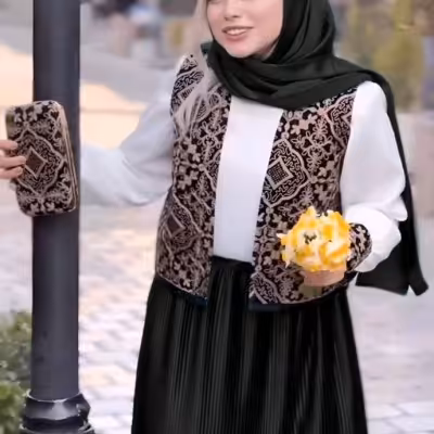 ست سه تیکه یلدایی.ست یلدایی زنانه. بلوز دامن زنانه