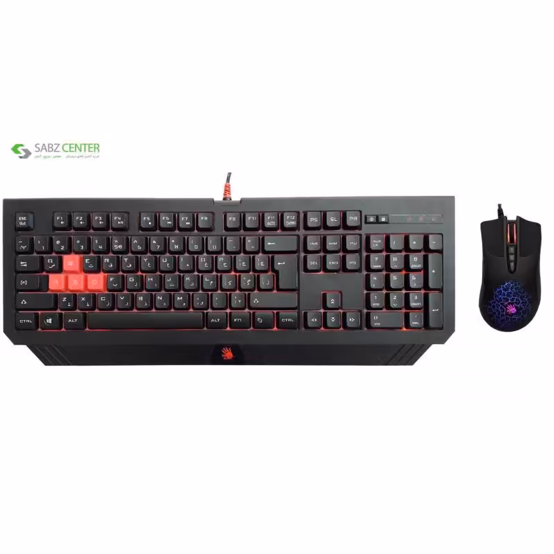 کیبورد و ماوس مخصوص بازی ای فورتک مدل B1500