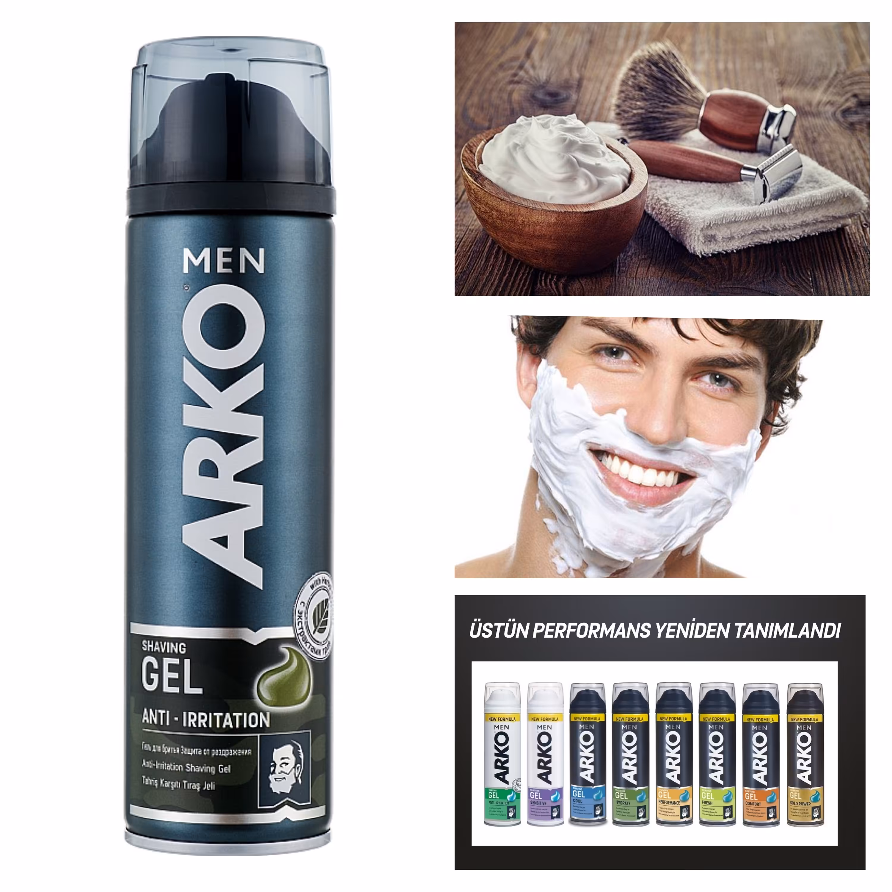 ژل اصلاح ارکو arko anti irritation (ترکیه ) 200 میل