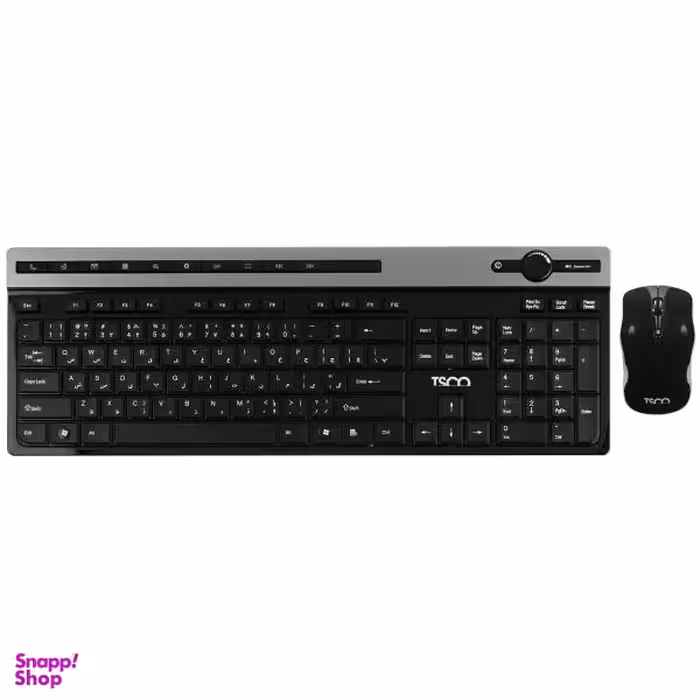 کیبورد و ماوس بی سیم تسکو مدل TKM7106W با حروف فارسی