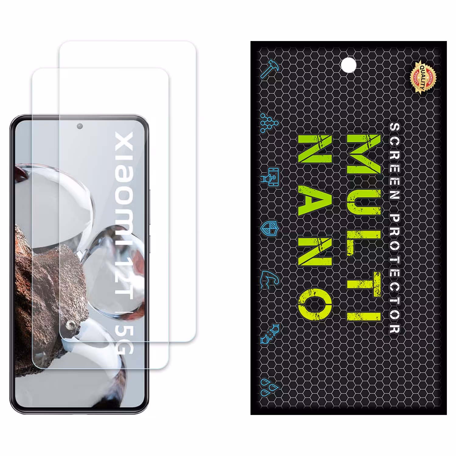 محافظ صفحه مولتی نانو مدل X-S2N برای موبایل شیائومی 12T 5G پک دو عددی