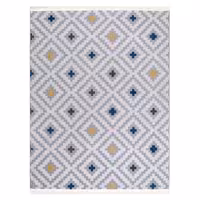 گلیم فرش ماشینی کاشان رنگ طوسی 4متری