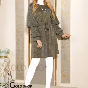 پیراهن تونیک‌ مجلسی لمه شنی