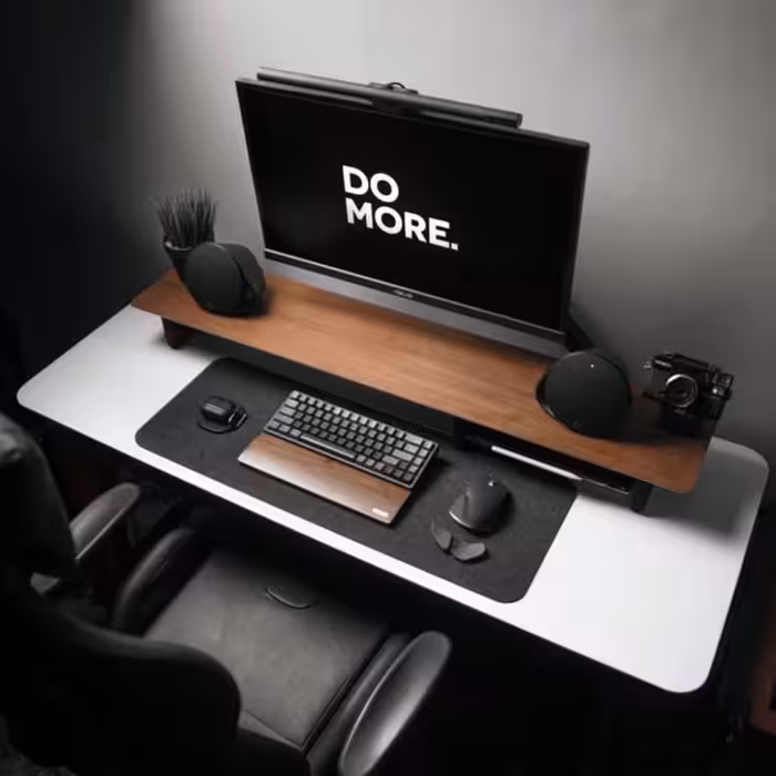 ماوس پد میزاکس مدل نمدی n101 رنگ طوسی تیره (جنس نمد  و پارچه)  