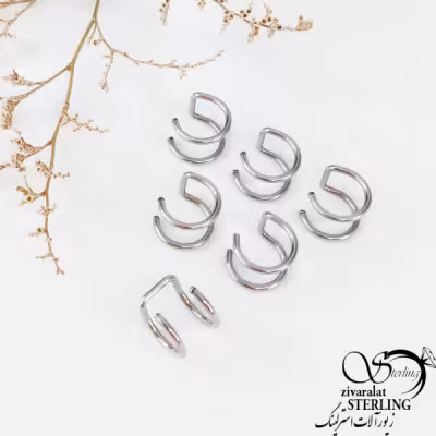 لاله گوشی دولاین استیل کد 11612