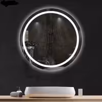 ایینه بک لایت سنسور لمسی سندبلاست  طرح خطی کد(D116) (پس کرایه)