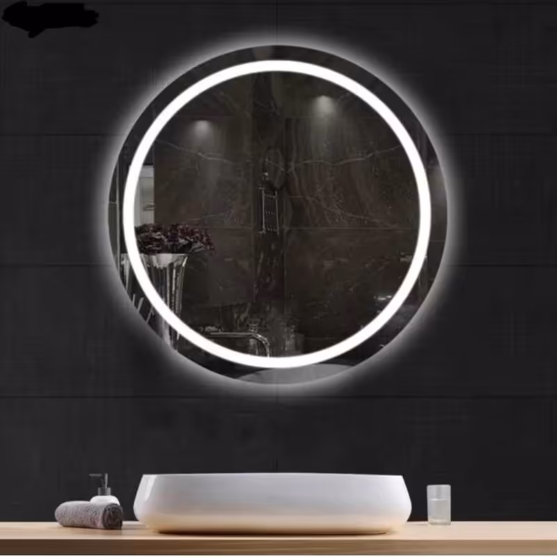 ایینه بک لایت سنسور لمسی سندبلاست  طرح خطی کد(D116) (پس کرایه)