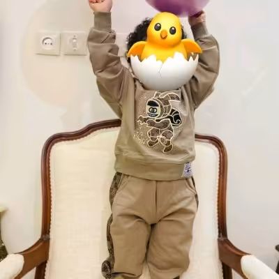 بلوز شلوار اسپرت نخ پنبه ست خواهر برادری