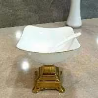 بستنی و انار خوری فیوچر  خط طلا پایه چینی PVD