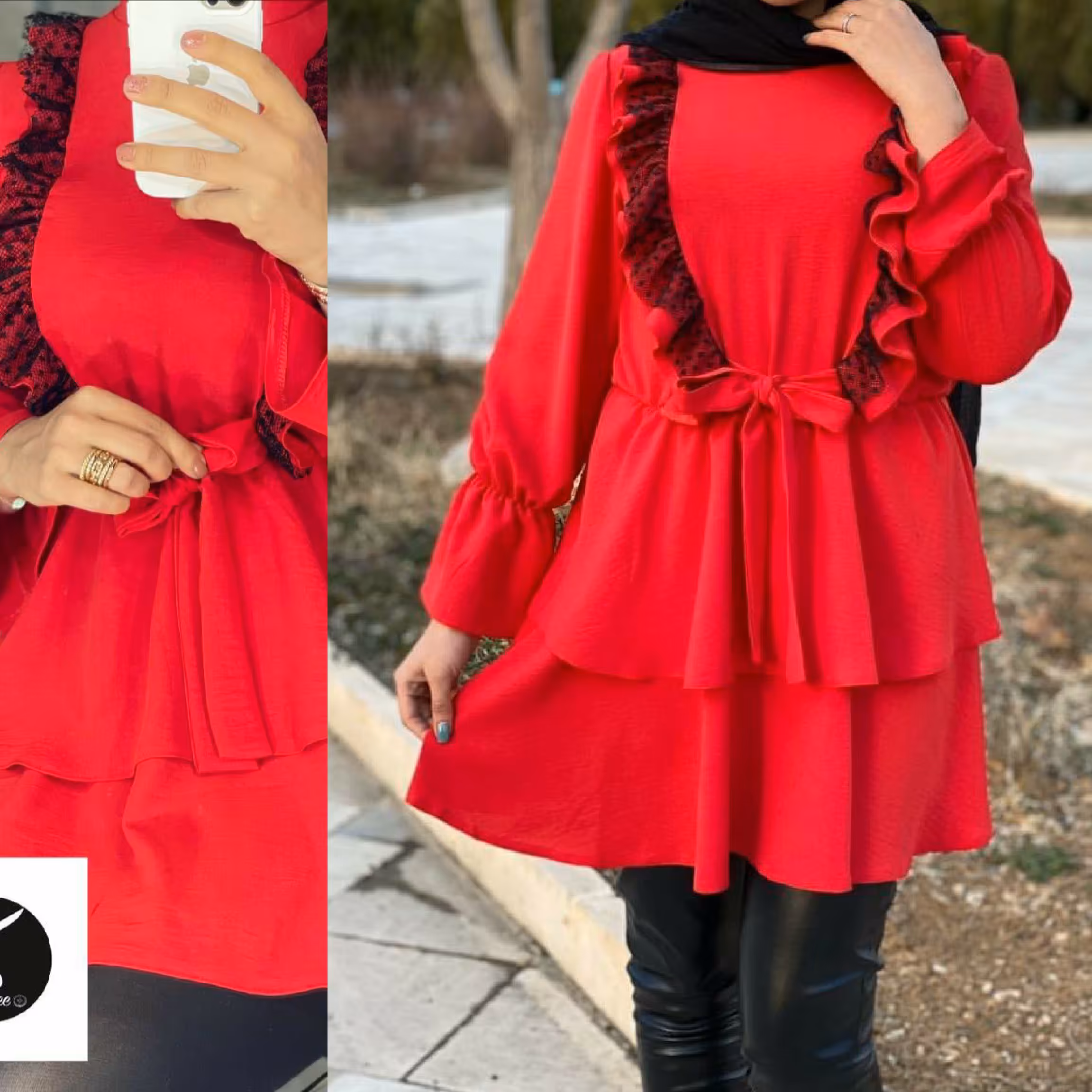 شومیز پیراهنی مدل نورا (قبل از سفارش از غرفه دار موجودی گرفته شود)