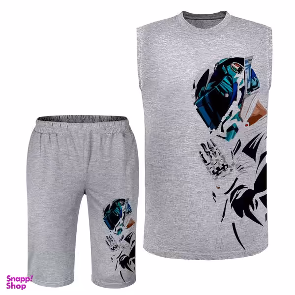 ست تاپ و شلوارک مردانه مدل موتورسوار N187