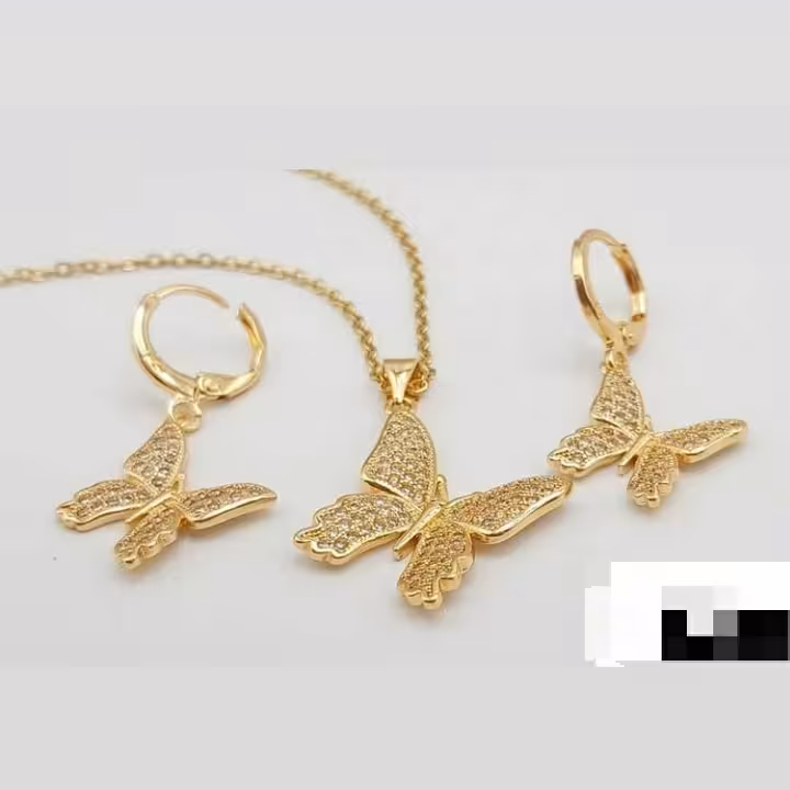 نیم ست زنانه دخترانه جذاب پروانه استیل طرح 8