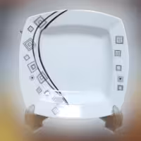 خورشت خوری شش عددی چهار گوش چینی تقدیس طرح ورجینیا