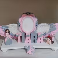 استند اسم تیارا ساخته شده با پودرسنگ هنری ترک 