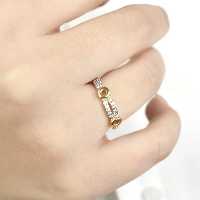انگشتر دورنگ ژوپینگ سایز 7 کد 8163