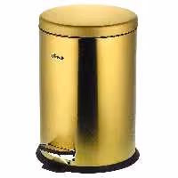 سطل آشپزخانه سرکوله ظرفیت 20 لیتری رنگ طلایی مات