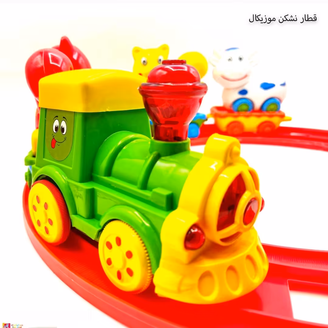 قطار باطری خور بزرگ نشکن دو حالته قابل تبدیل تک تک واگن ها به ماشین بازی