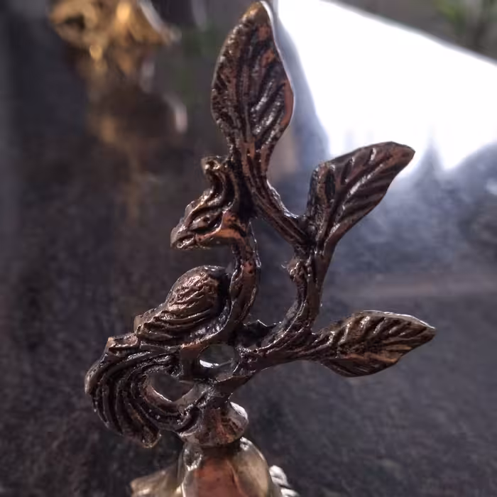 استند طاووس سایز کوچک برنز