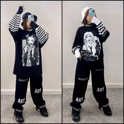 لانگ وشلوار 55303 لش بلوز شلوار