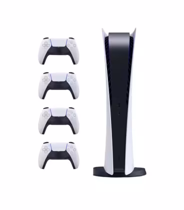 کنسول بازی سونی مدل PlayStation 5 نسخه دیجیتالی ریجن اروپا (1216) به همراه سه دسته اضافه