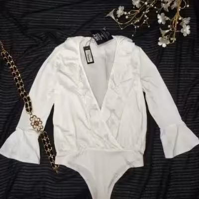 بادی سفید مجلسی دخترانه