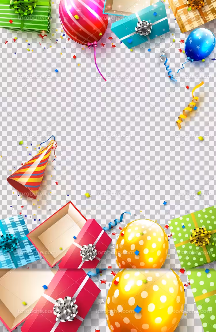 وکتور کادر تولد با کیفیت | گرافیک با طعم تربچه