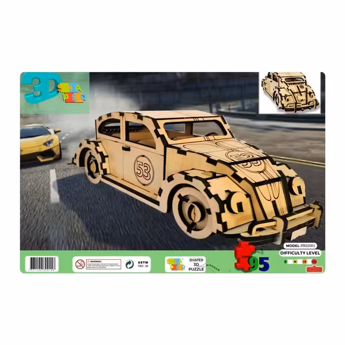 پازل چوبی سه بعدی فولکس شیپر