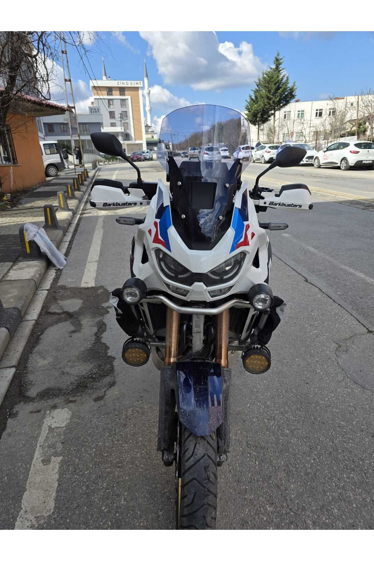 شیشه جلو موتورسیکلت HONDA AFRICA TWIN CRF 1100 L4 SSCREEN 2023 2025 MODEL 46CM OPEN FREE COLOR 4MM ORIGINAL MOTOCAM