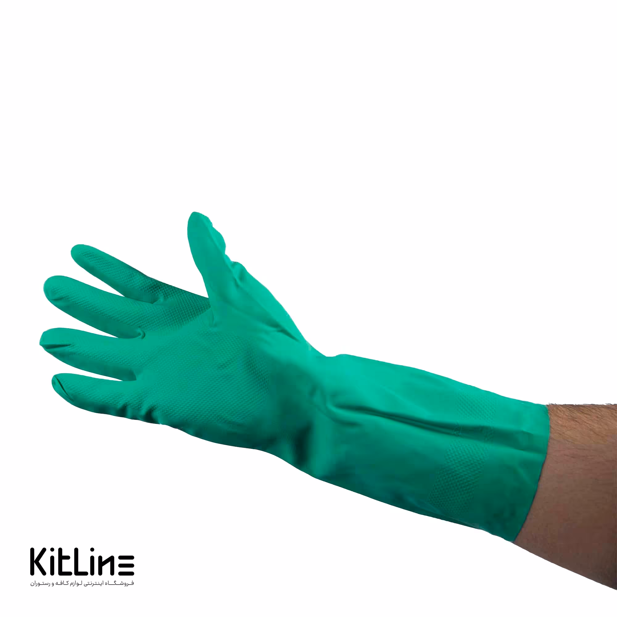 دستکش ظرفشویی سوپر نیتریل سبز سایز لارج