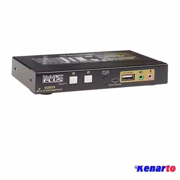 سوییچ 2 پورت KVM کی نت پلاس مدل KP-SWKH402