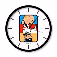 ساعت دیواری  راویتا مدل تن تن کد 3361  در رنگ های مشکی و سفید 