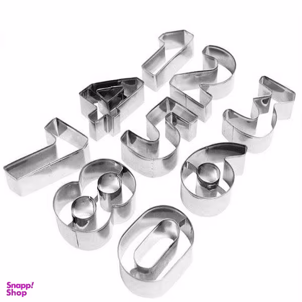 کاتر شیرینی پزی مدل عدد مجموعه 9 عددی