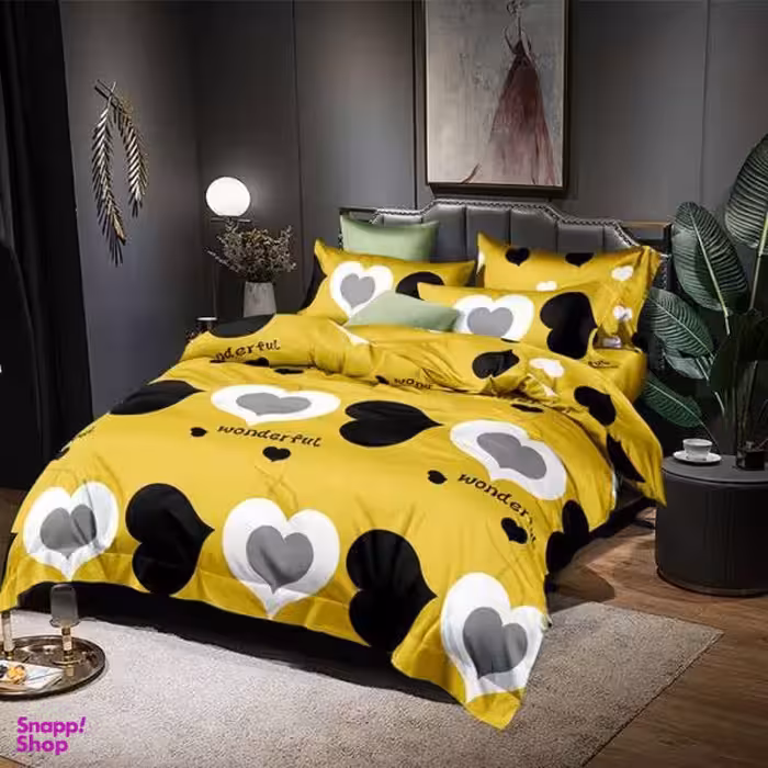 سرویس خواب کوکو جم مدل براش قلب 180 دونفره 6 تکه