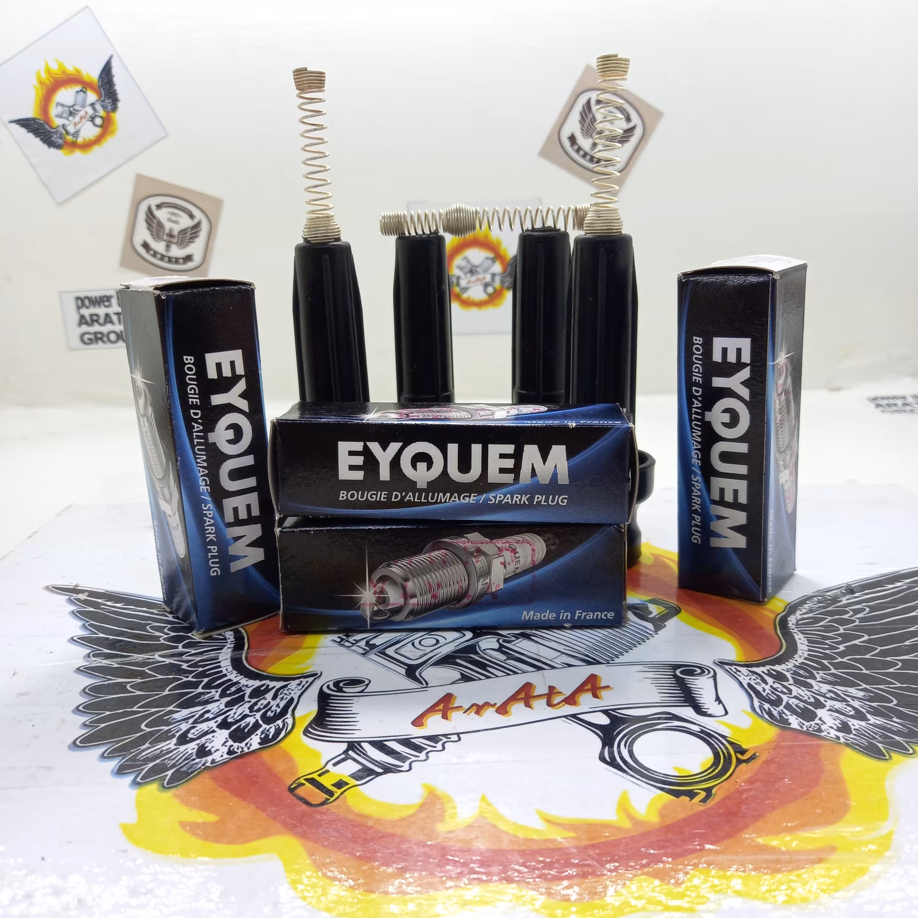 پک اقتصادی زانتیا و پارس elx v16 همراه با شمع اکیوم A11 فرانسه و بوت وایر تقویتی 