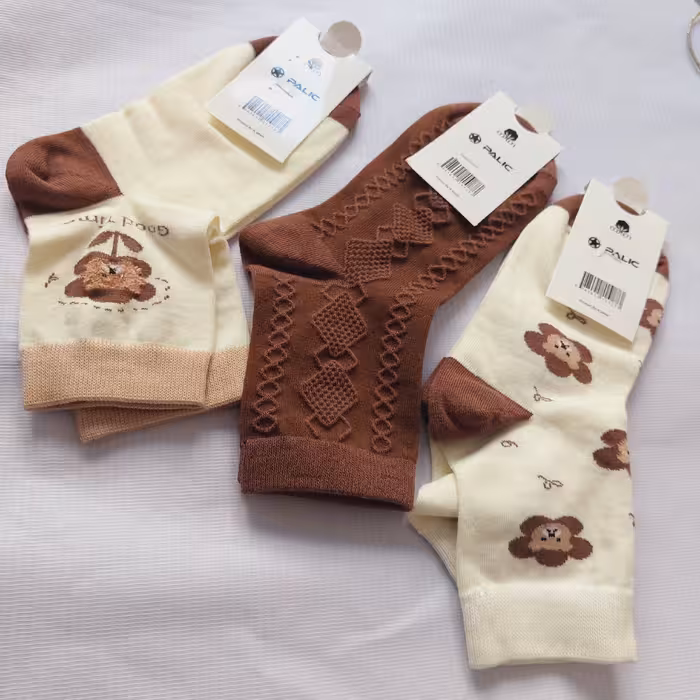 جوراب دخترانه و زنانه ساقدار  بسته دو عددی