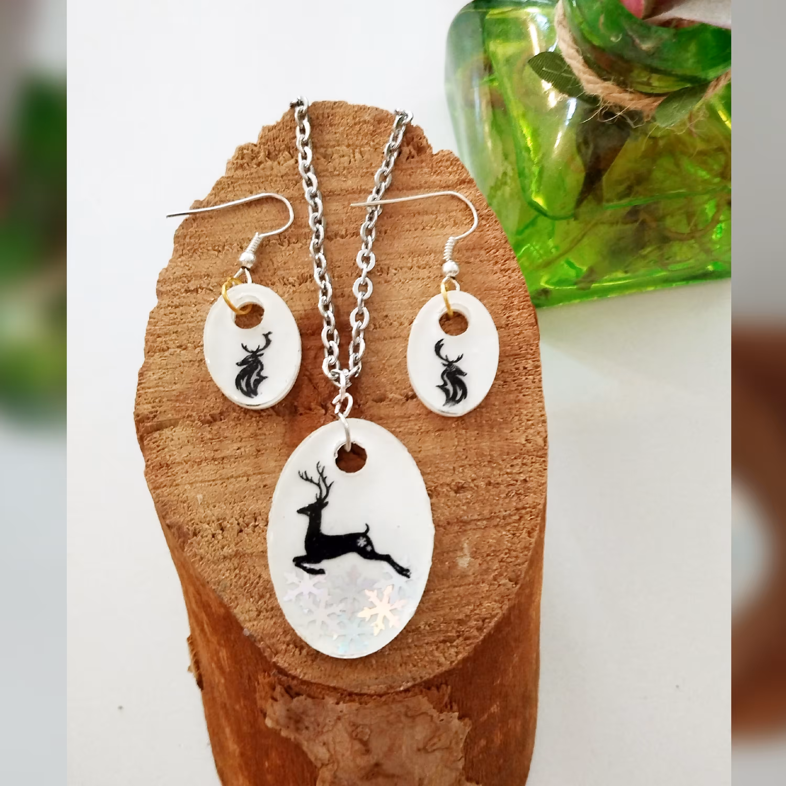 نیم ست رزینی گوزن