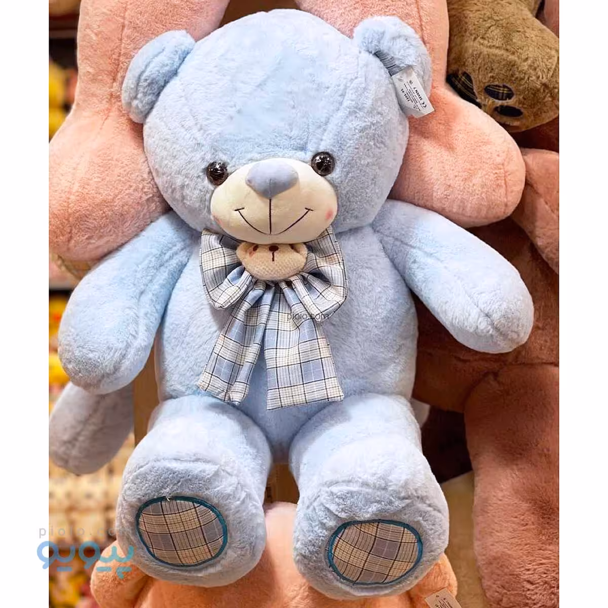عروسک خرسی بزرگ پاپیون عروسکی