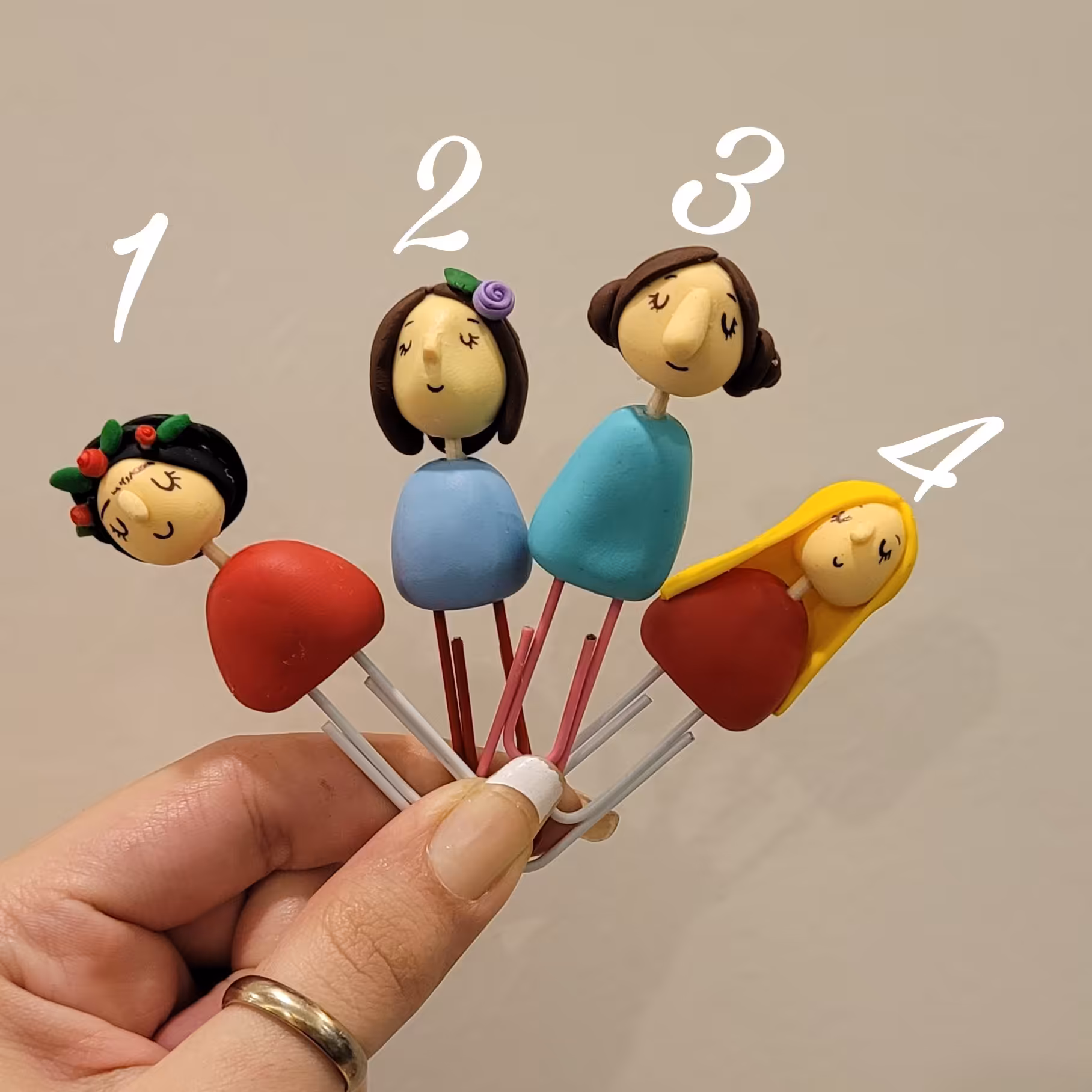 نشانگر کتاب دست ساز خمیری 