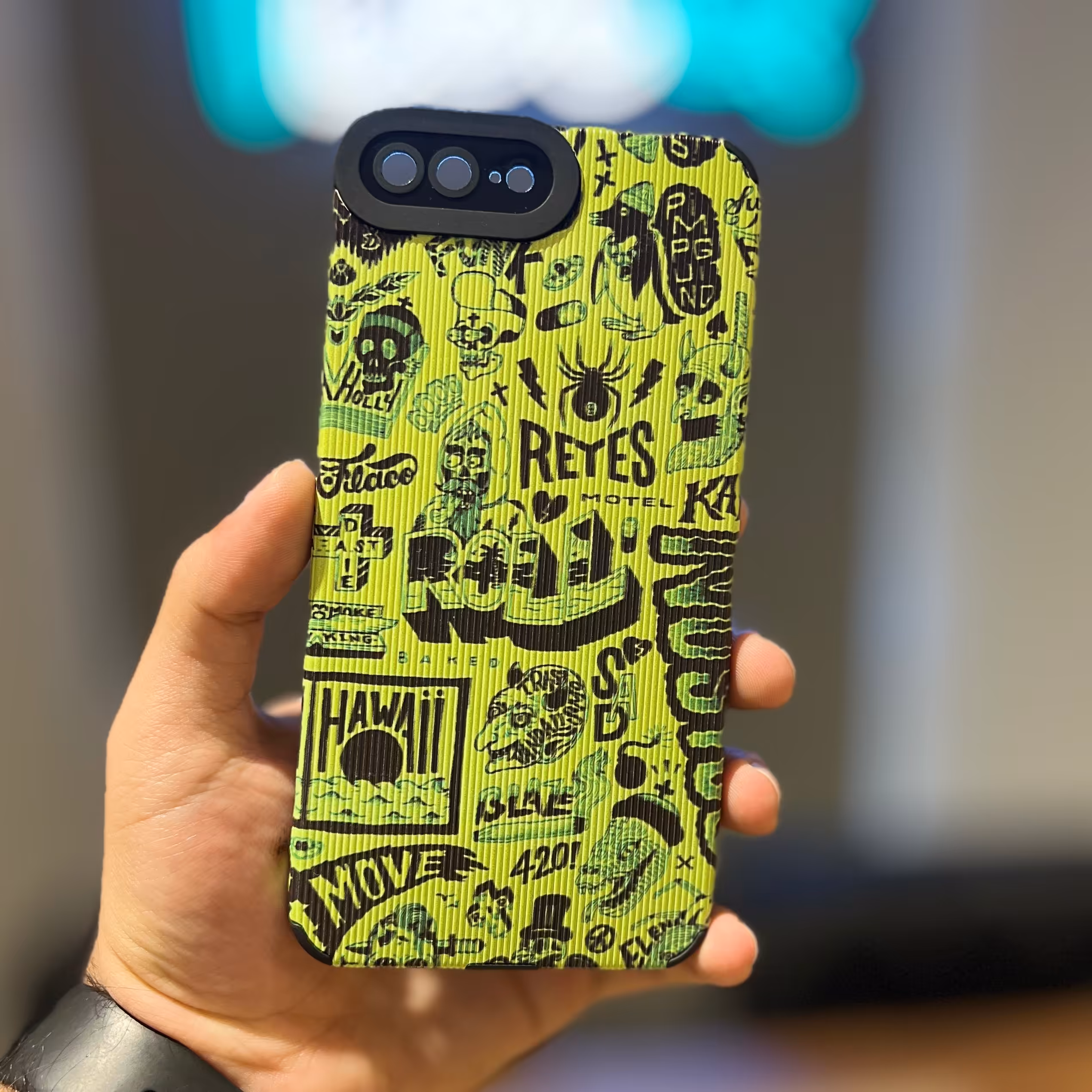 قاب ایفون 7 و 8 پلاس کبریتی طرح  ROLL با محافظ ماژول