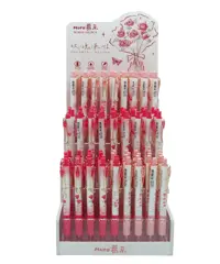 خودکار فانتزی مورا استندی طرح گل سرخ 108 عددی کد 8930