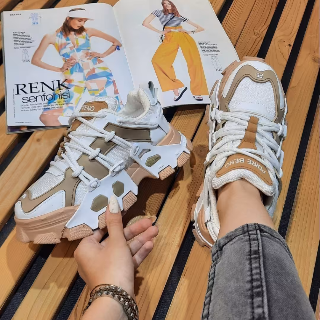 کتونی جدید در دو رنگ زیره پی یو سبک وراحت باکیفیت سایز 37تا 40